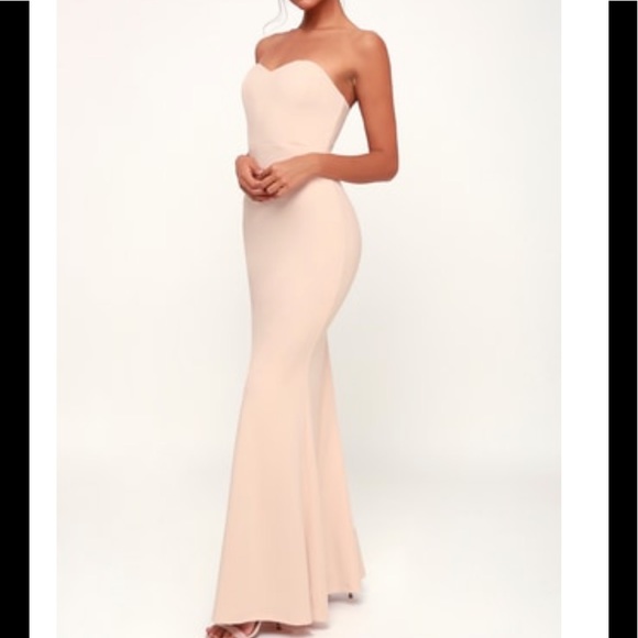Lulus strapless maxi dress - Picture 3 of 10